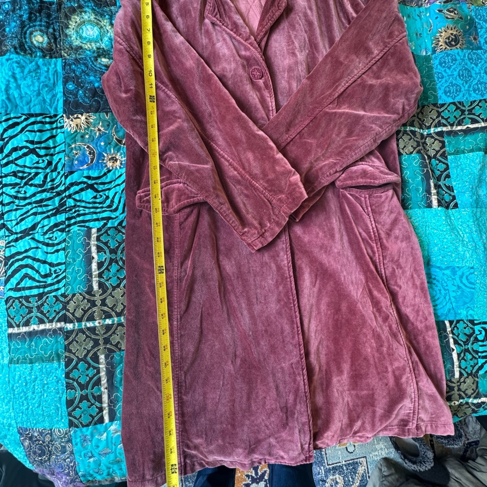 April Cornell Velvet Coat in Deep Burgundy - Picture 10 of 10